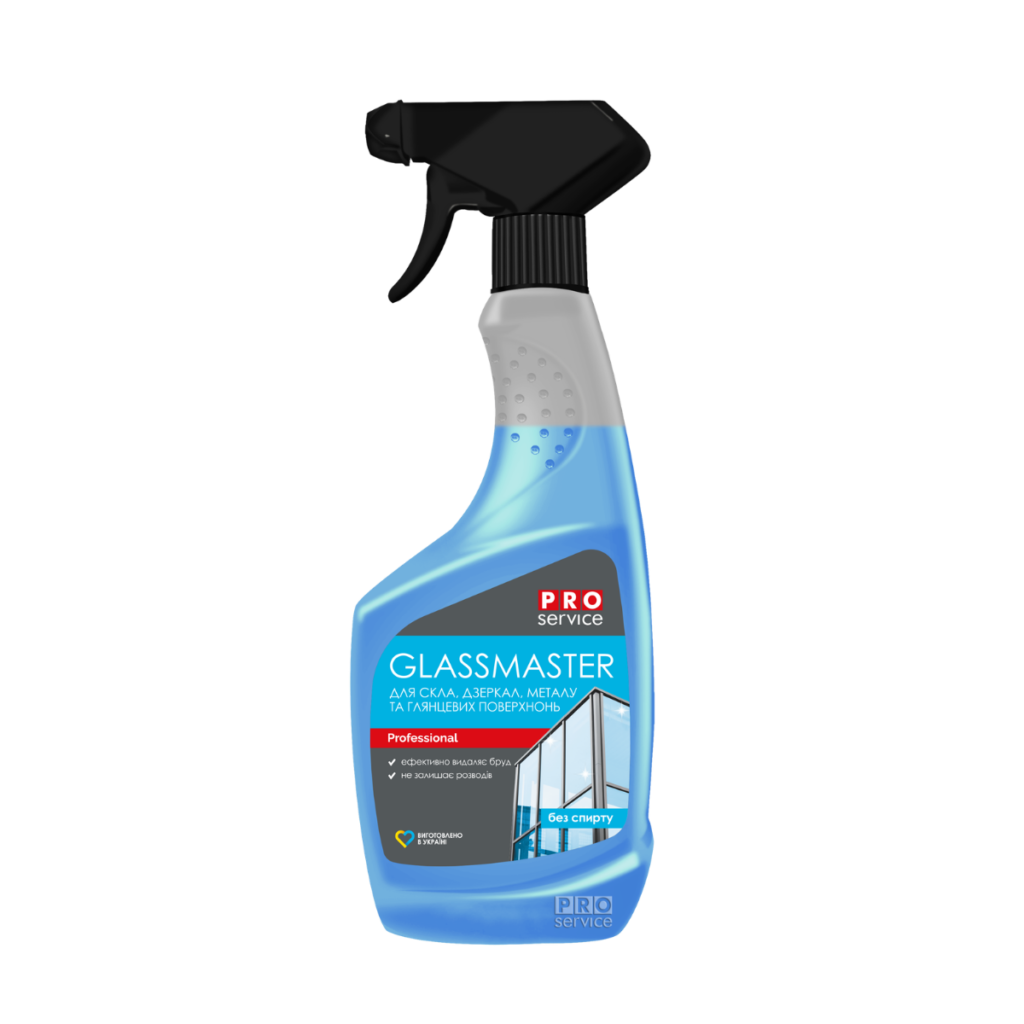 Засіб Pro Service Glassmaster для скла та глянцевих поверхонь у хозці закладу
